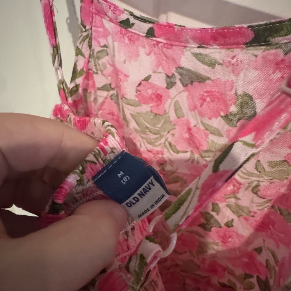 ☀️Old Navy Pink Floral Kids Top - Picture 4 of 4